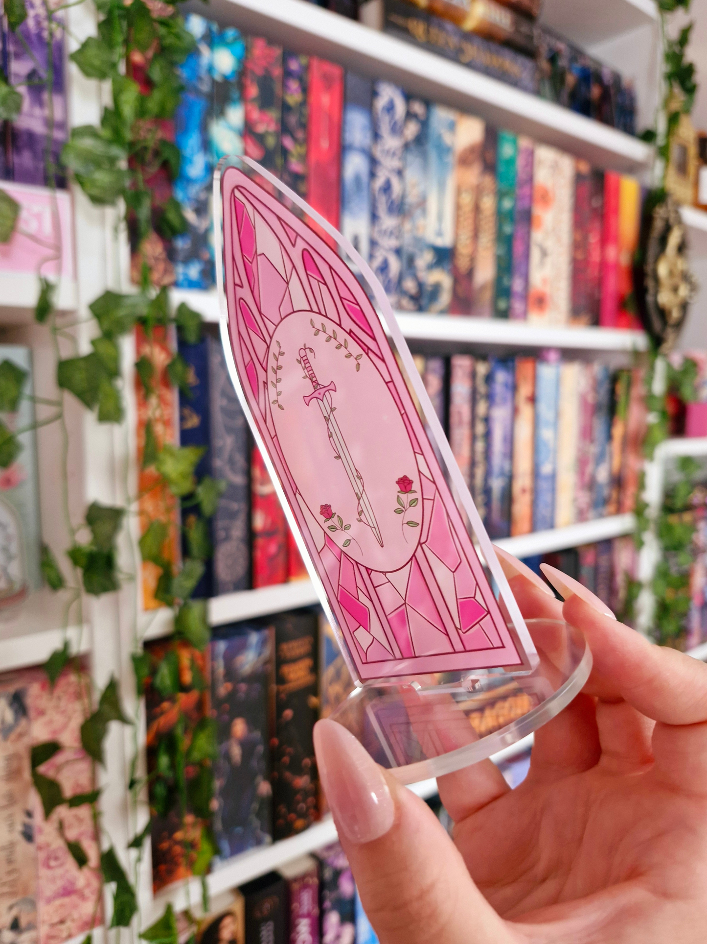 Bookish Acrylaufsteller | Deko fürs Bücherregal | Fantasy | Romance | Horror | Thriller | Smut
