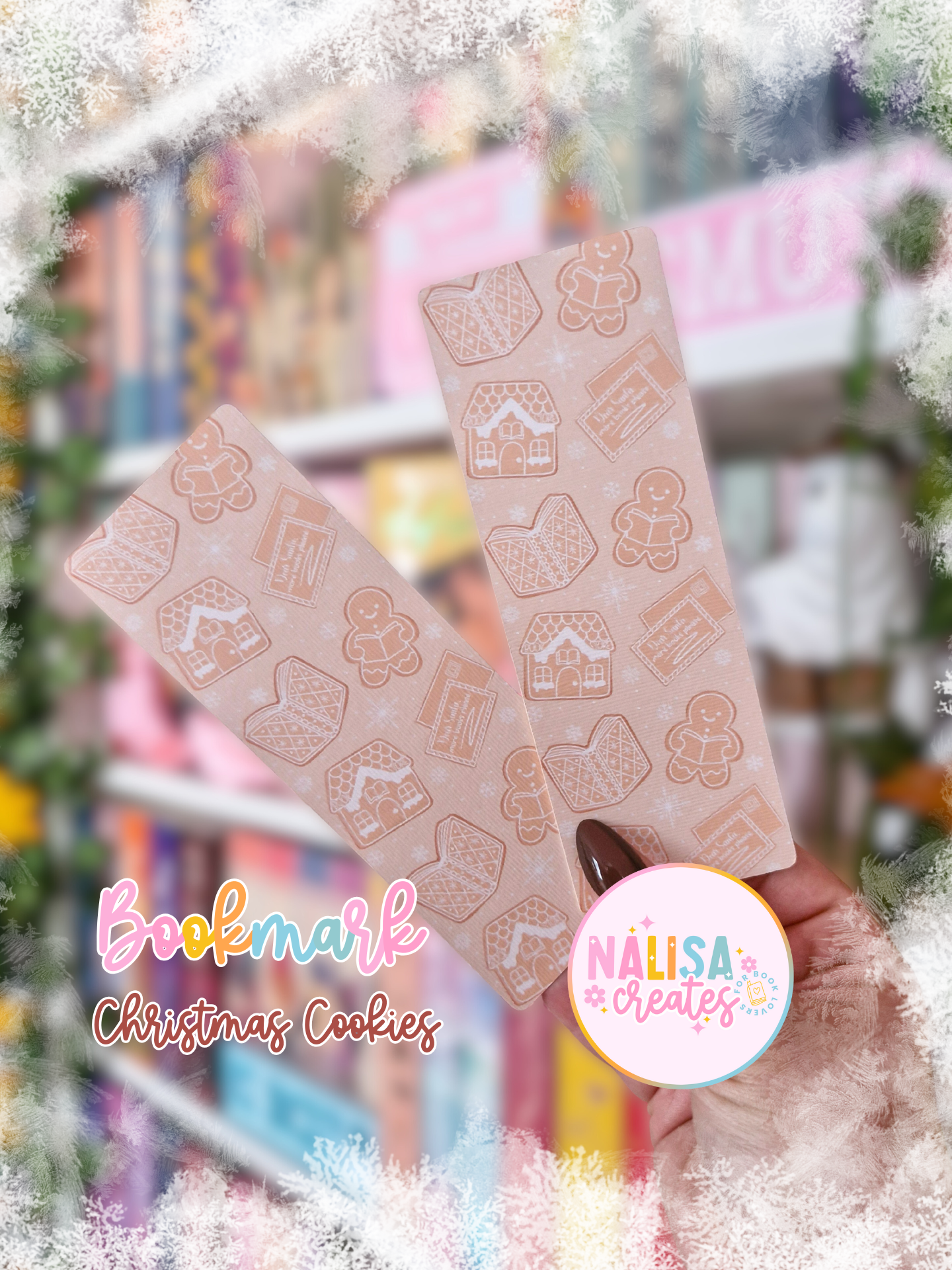Lesezeichen Christmas Cookies | Lesezeichen Winter & Weihnachten