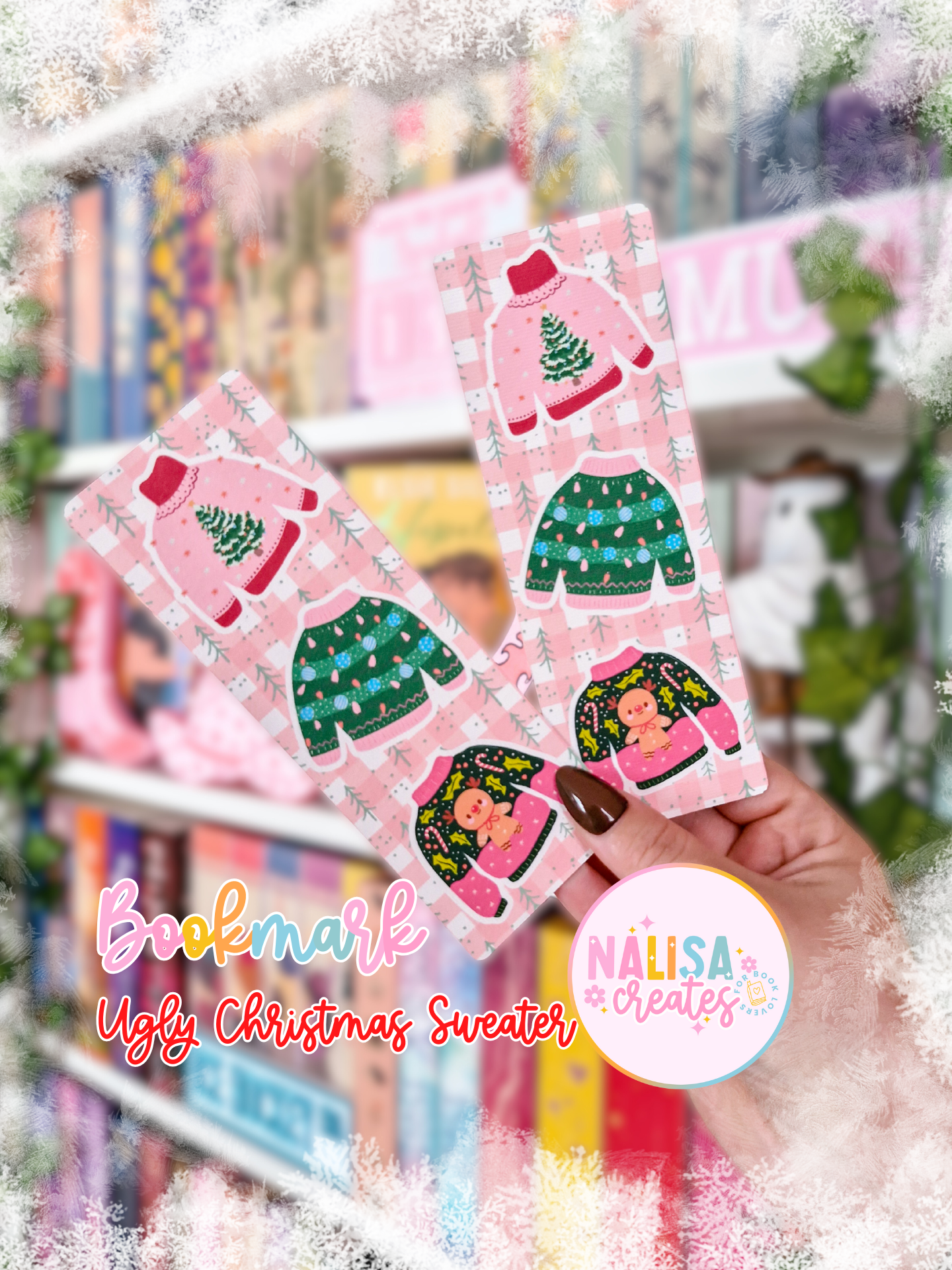 Lesezeichen Ugly Christmas Sweater | Lesezeichen Winter & Weihnachten