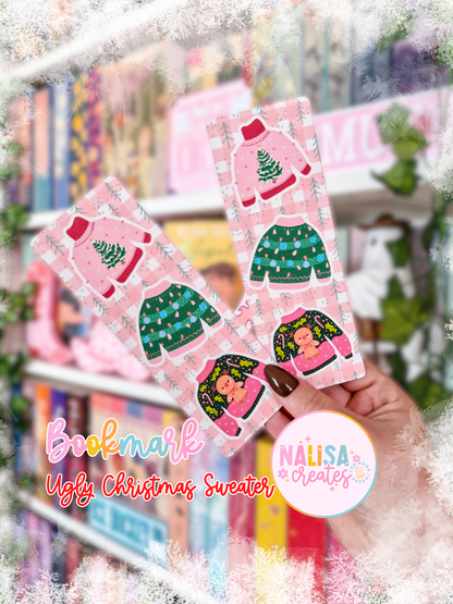 Lesezeichen Ugly Christmas Sweater | Lesezeichen Winter & Weihnachten