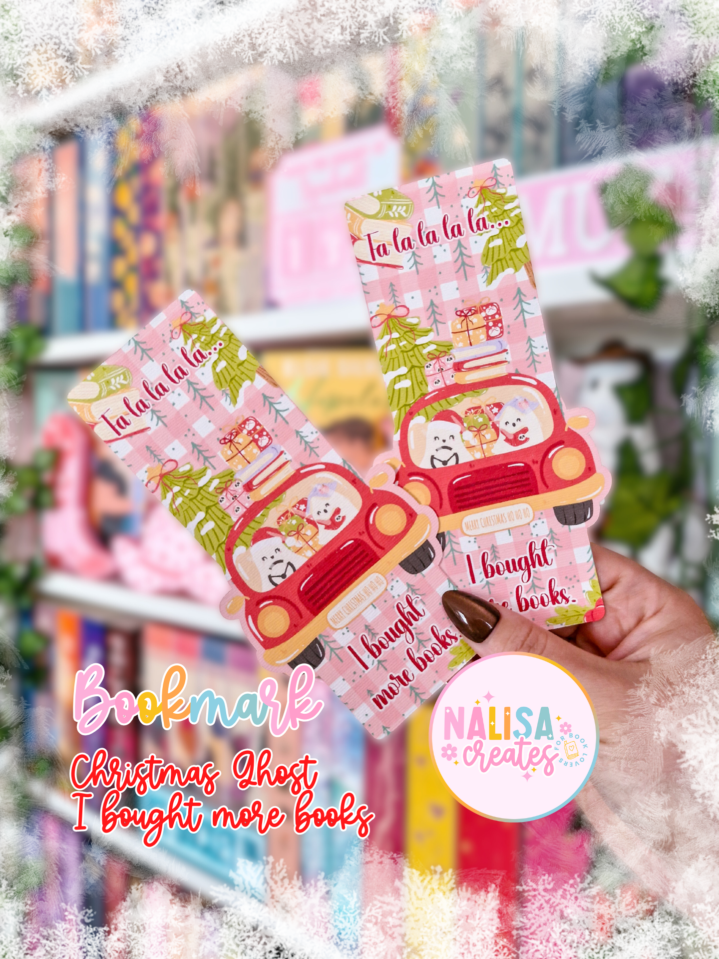 Lesezeichen Christmas Ghosts - I bought more books | Lesezeichen Winter & Weihnachten