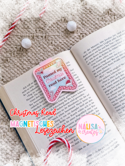 Magnetisches Lesezeichen - Christmas Read | Lesezeichen Winter & Weihnachten