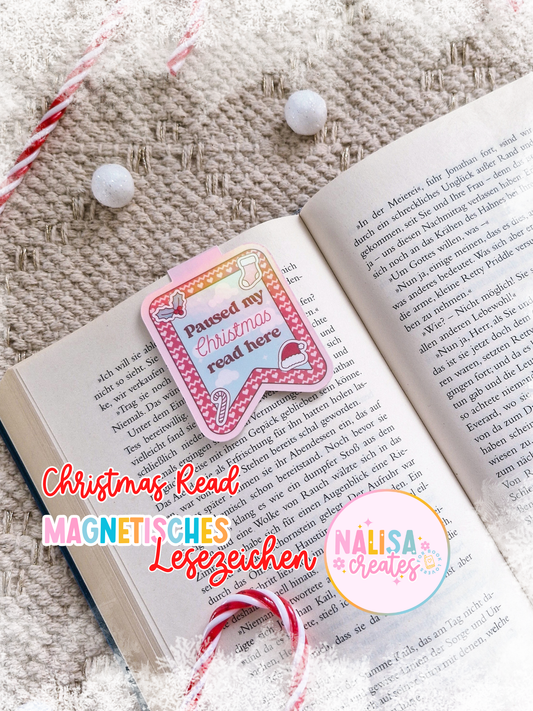 Magnetisches Lesezeichen - Christmas Read | Lesezeichen Winter & Weihnachten