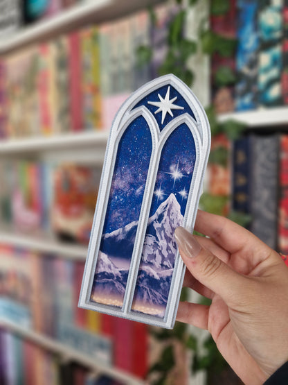 B-Ware! Night Court Window | Sarah J. Maas Universe | Deko fürs Bücherregal | 3D-Druck | A Court of Thorns and Roses