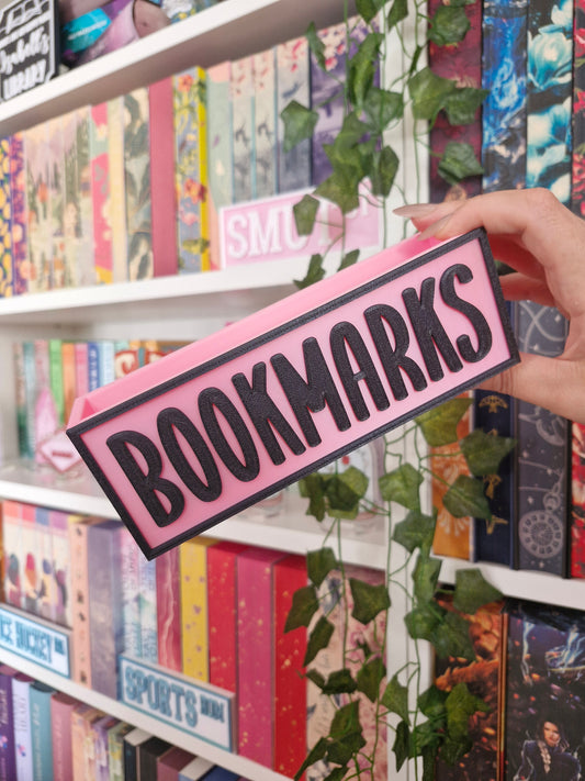 B-Ware Bookmark Holder | Deko fürs Bücherregal | 3D-Druck | Aufbewahrung Lesezeichen