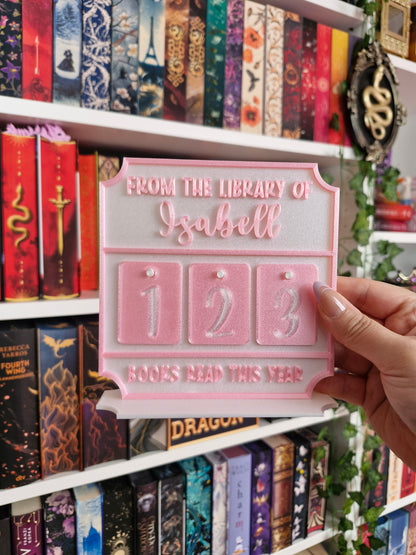 Books Read This Year Aufsteller – Deko fürs Bücherregal | 3D-Druck