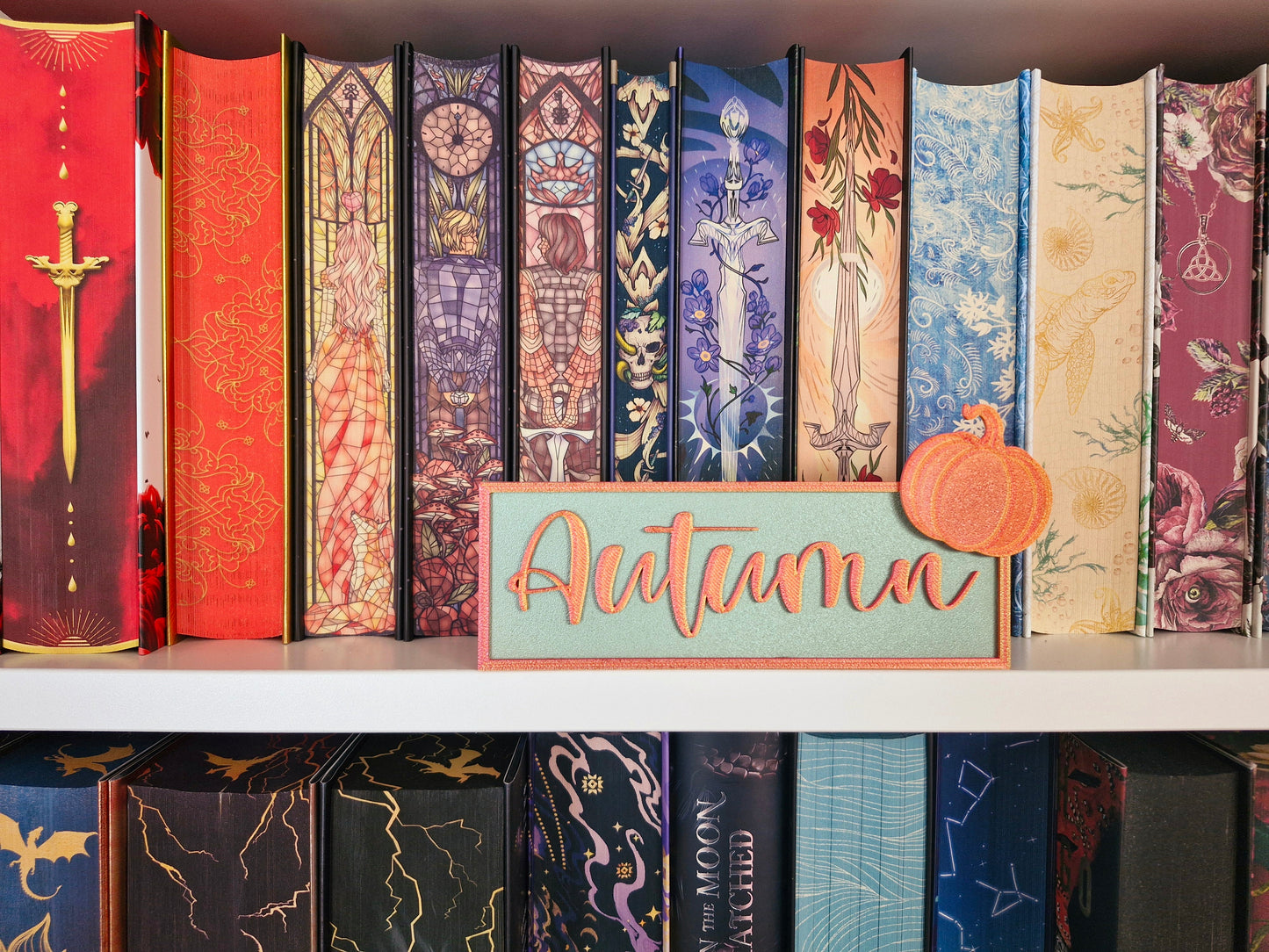 Autumn Bookish Sign | Deko fürs Bücherregal | 3D-Druck