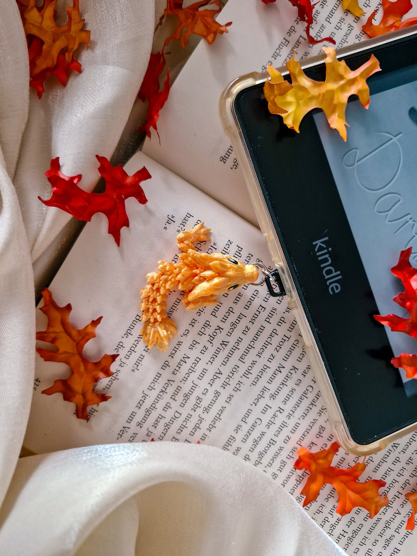 Charm-Anhänger für Ebook-Reader | 3D Druck Drache | Kindle Accessoire