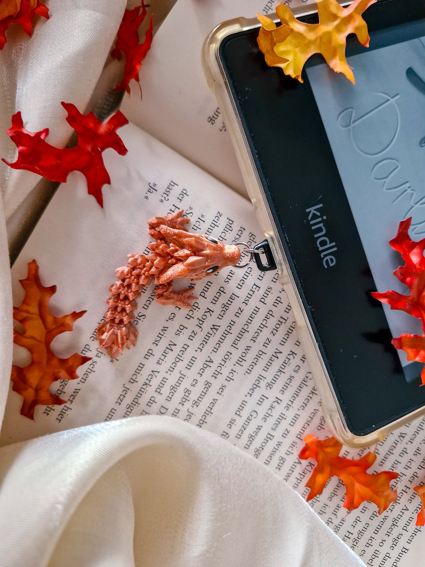 Charm-Anhänger für Ebook-Reader | 3D Druck Drache | Kindle Accessoire