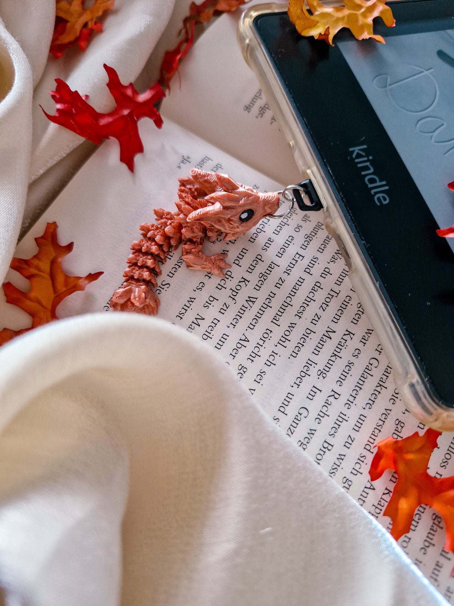 Charm-Anhänger für Ebook-Reader | 3D Druck Drache | Kindle Accessoire