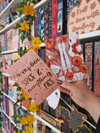 Lesezeichen / Print Pumpkin Spice | Herbst Lesezeichen | Herbst Print A6