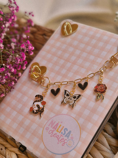 Dark Romance Charmkette für E-Reader, Tasche oder Schlüssel
