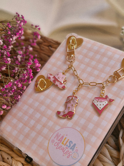 Cowboy Romance Charmkette für E-Reader, Tasche oder Schlüssel