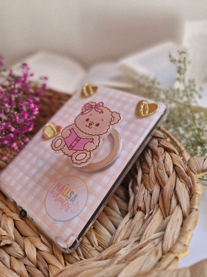 Beary Bookish magnetischer Acryl E-Reader & Phone Grip | E-Reader Zubehör
