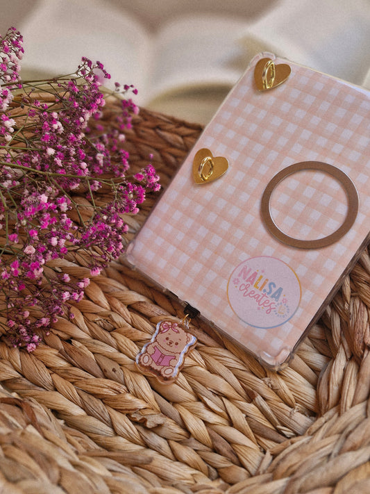 Beary Bookish USB-C Charm