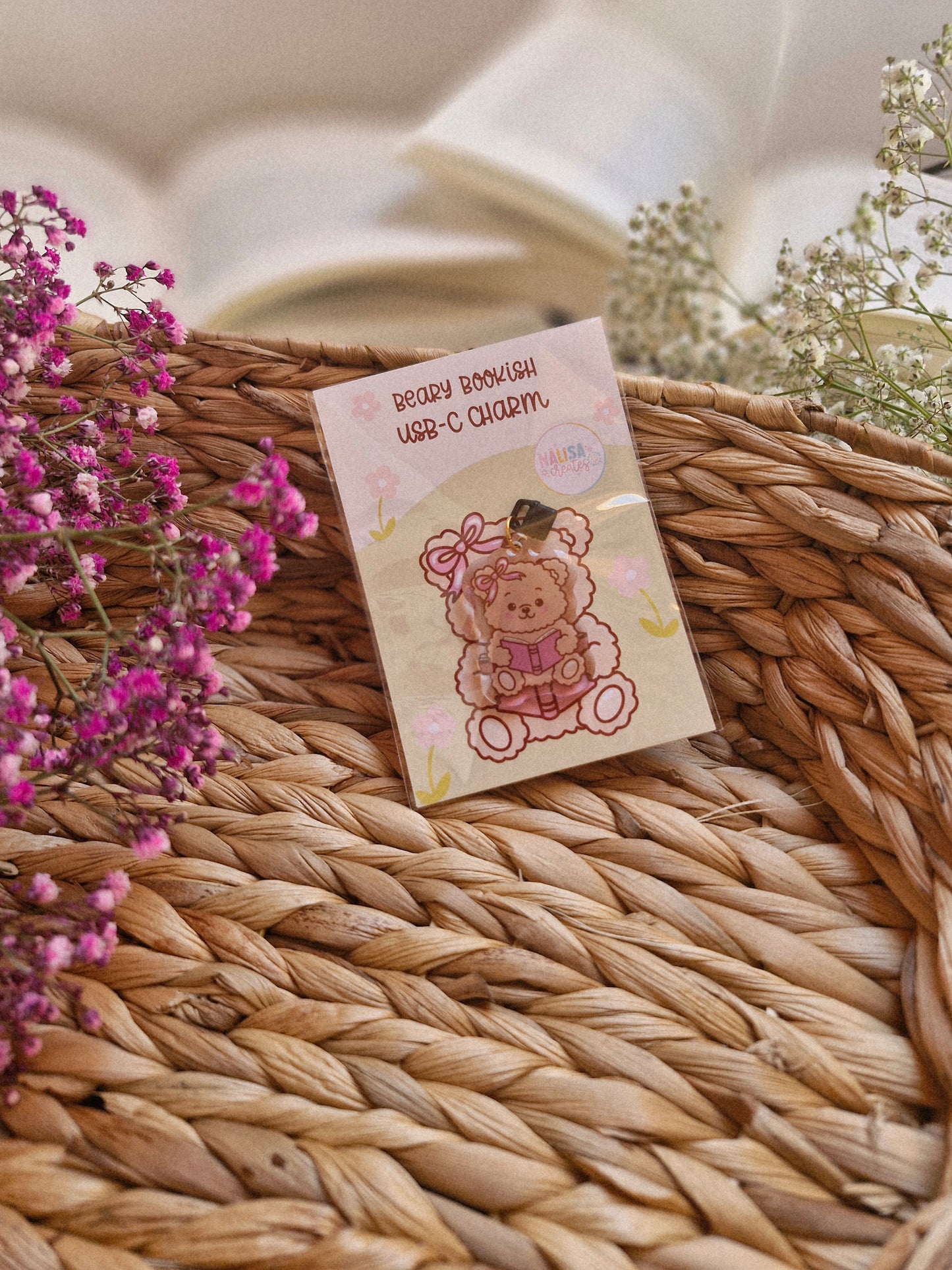 Beary Bookish USB-C Charm | E-Reader Zubehör