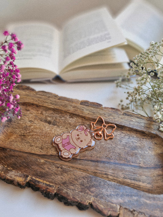 Beary Bookish Schlüsselanhänger