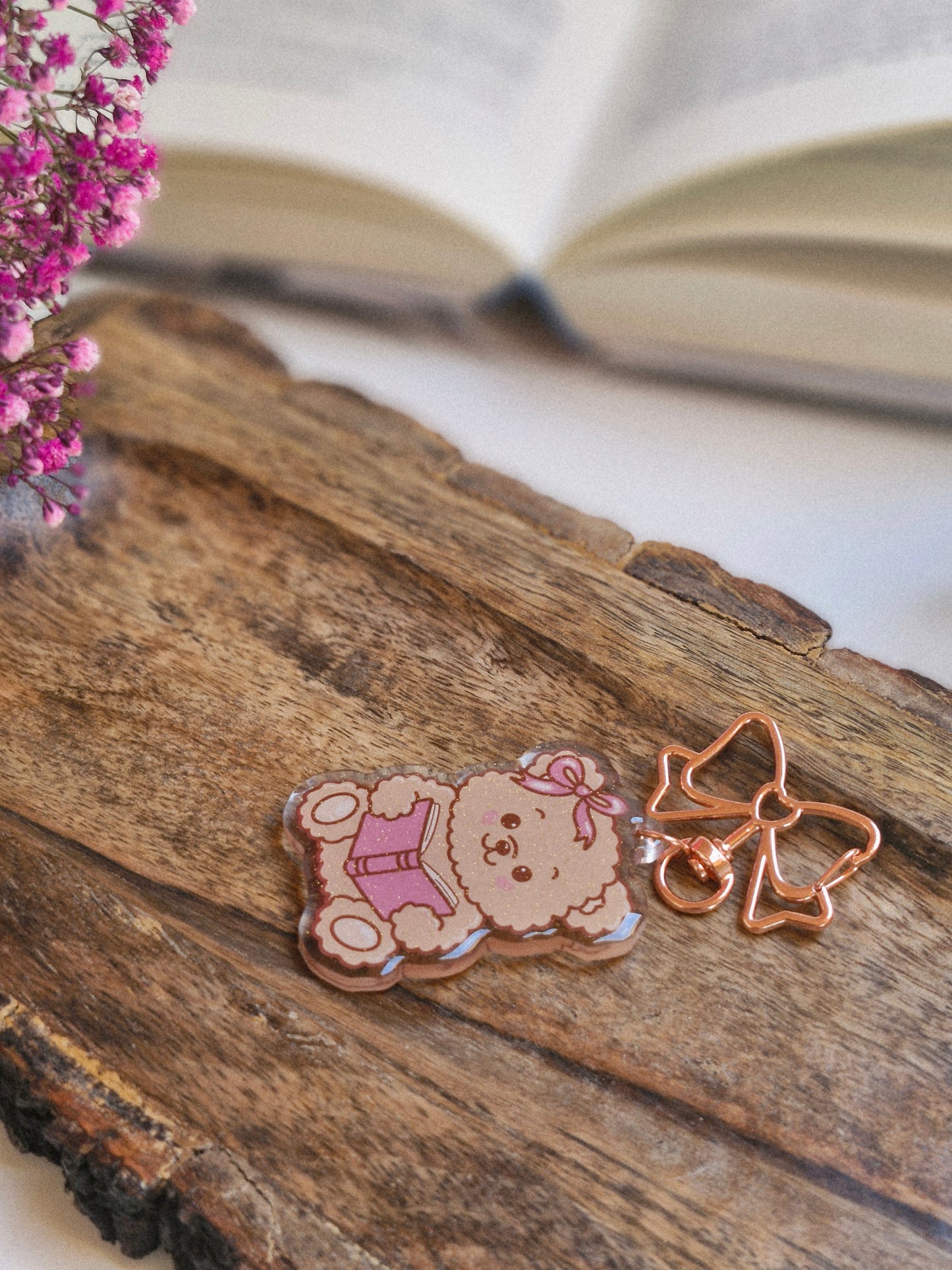 Beary Bookish Schlüsselanhänger