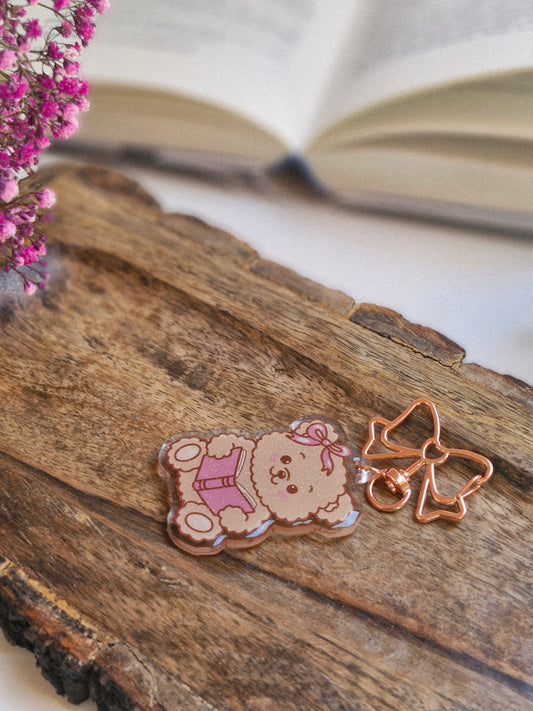 Beary Bookish Schlüsselanhänger