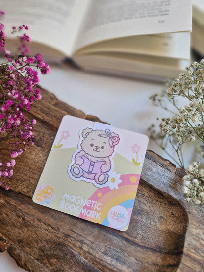 Beary Bookish magnetisches Lesezeichen