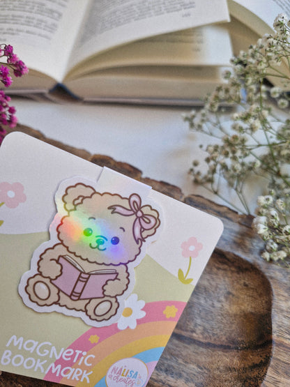 Beary Bookish magnetisches Lesezeichen