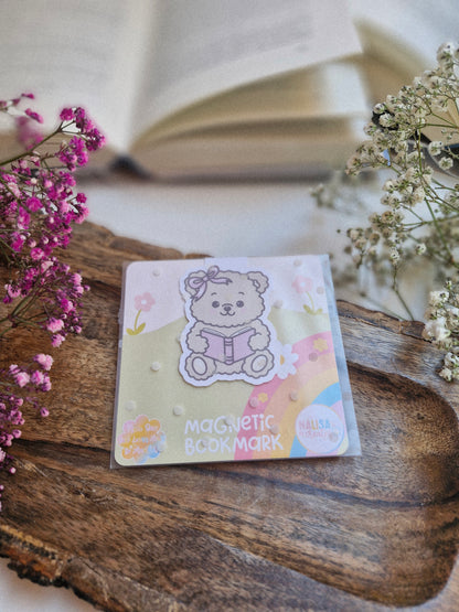 Beary Bookish magnetisches Lesezeichen