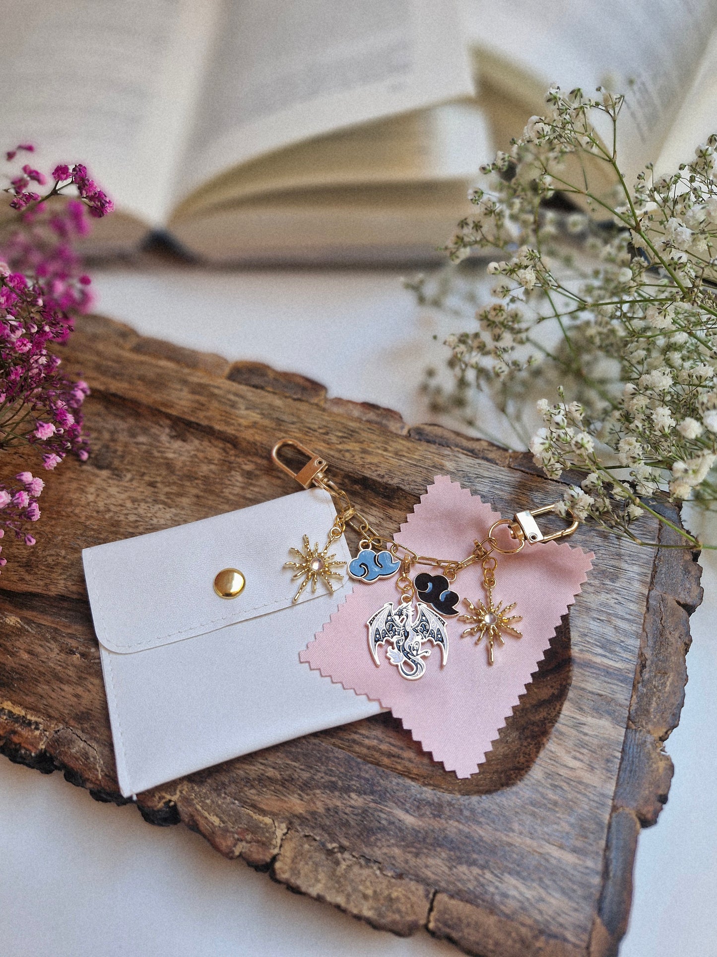 Fantasy - Dragon Charmkette für E-Reader, Tasche oder Schlüssel