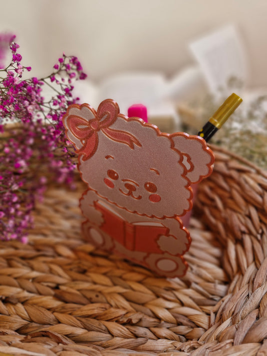 Lesezeichen- und Stiftehalter | Deko fürs Bücherregal | 3D-Druck | Aufbewahrung Lesezeichen oder Stifte