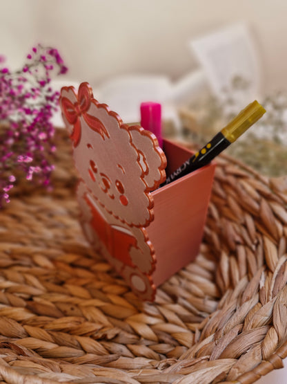 Lesezeichen- und Stiftehalter | Deko fürs Bücherregal | 3D-Druck | Aufbewahrung Lesezeichen oder Stifte