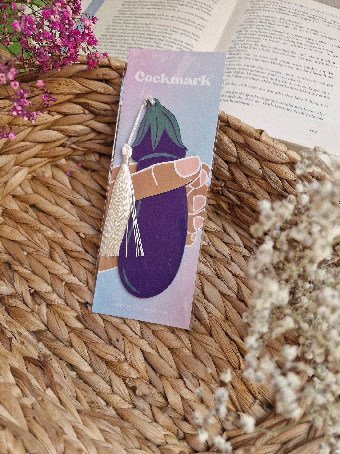 Cockmark® - Aubergine - Lesezeichen