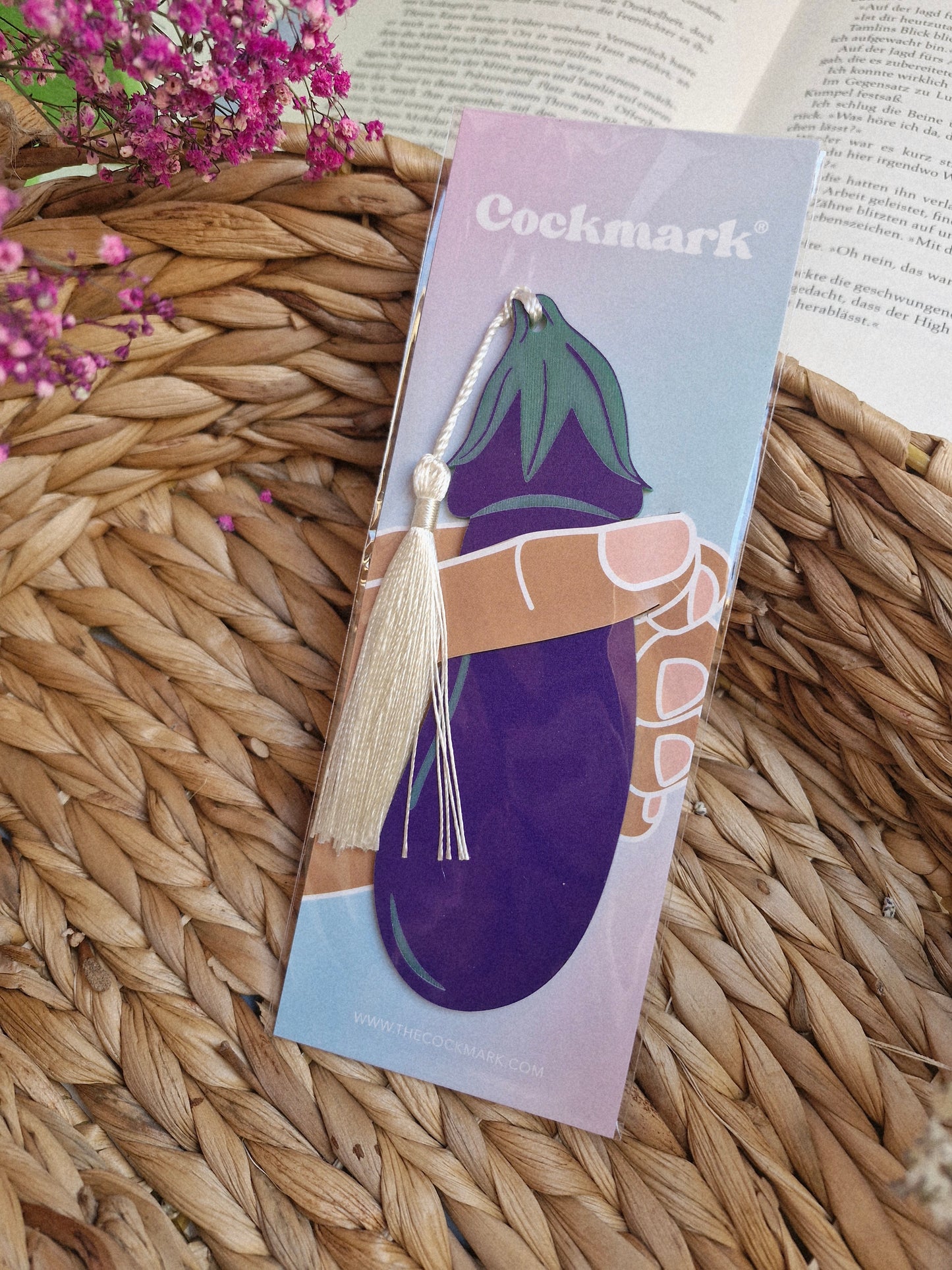 Cockmark® - Aubergine - Lesezeichen