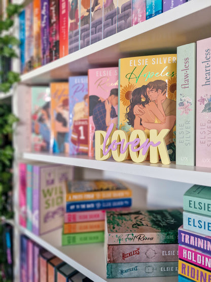 Book Lover – Schriftzug | Deko fürs Bücherregal | 3D-Druck
