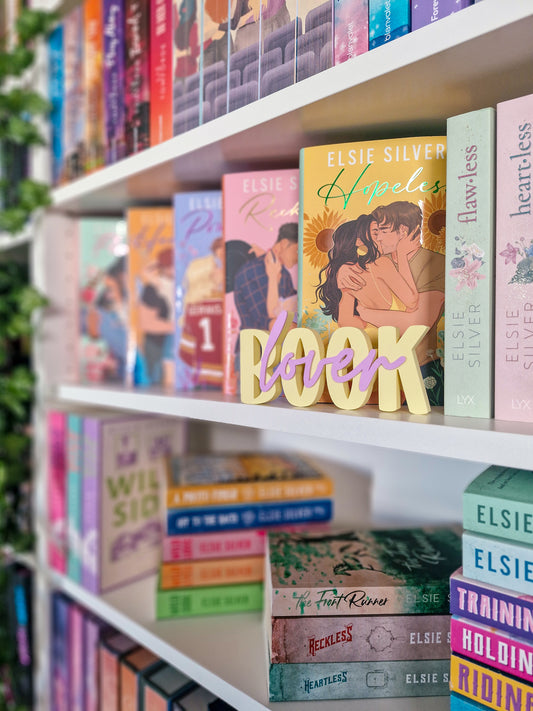 Book Lover – Schriftzug | Deko fürs Bücherregal | 3D-Druck