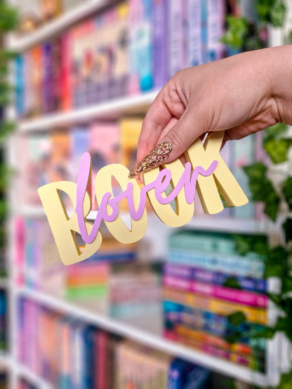 Butteryellow & Lilac Set | Deko fürs Bücherregal | 3D-Druck
