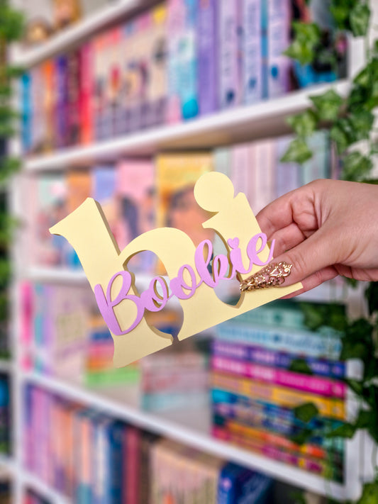 Hi Bookie – Schriftzug | Deko fürs Bücherregal | 3D-Druck