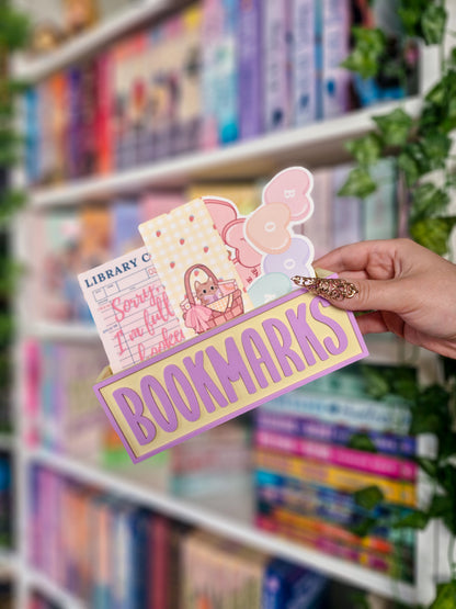 Bookmark Holder | Deko fürs Bücherregal | Halterung Lesezeichen | 3D-Druck | Aufbewahrung Lesezeichen