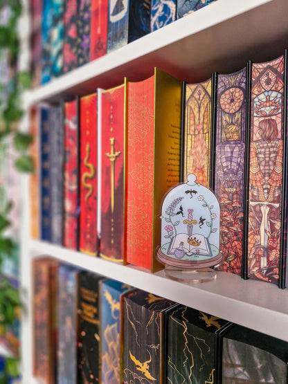 Acrylaufsteller | Dekoration für Bücherregal und Leseecken | Fantasy | Romantasy | Drachenreiter | Enemies to Lovers