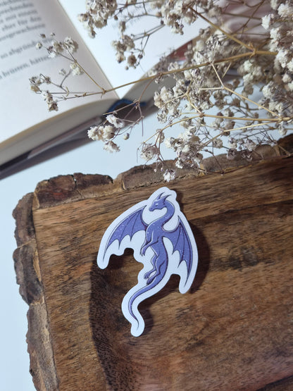 Dragon 'Nyxa' | Vinyl Sticker mit Glitzereffekt  | Stickers for book journal, notebook, e-reader and laptop