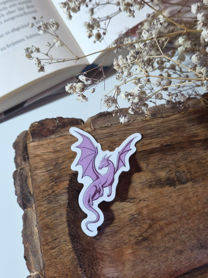 Dragon 'Lunar' | Vinyl Sticker mit Glitzereffekt  | Stickers for book journal, notebook, e-reader and laptop