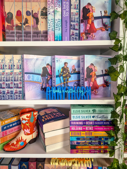 Books written by Anny Thorn – Schriftzug | Ice Hockey Romance | Deko fürs Bücherregal | 3D-Druck