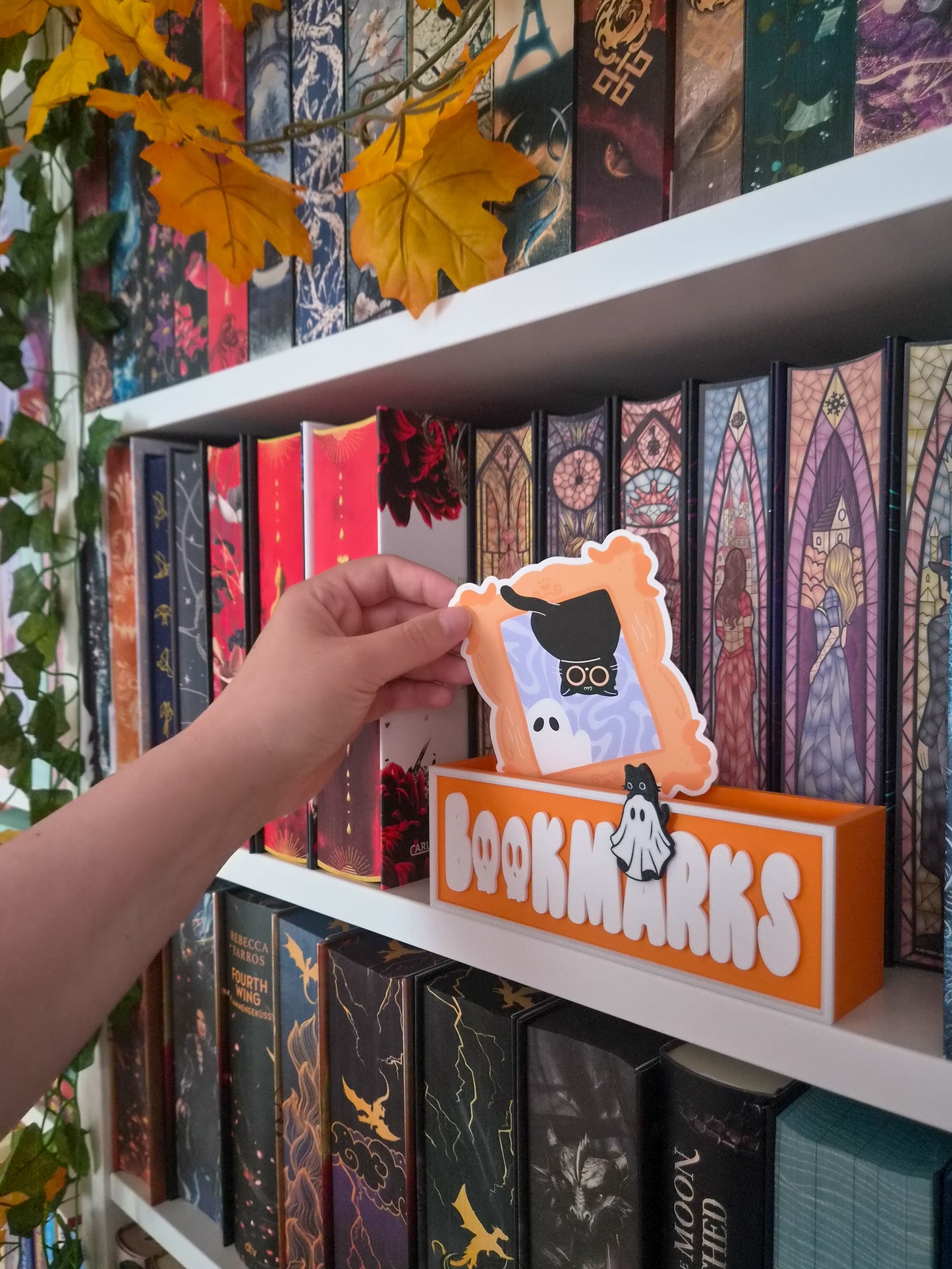 Lesezeichenhalter - Spooky Season | Deko fürs Bücherregal | Aufbewahrung Lesezeichen | 3D-Druck