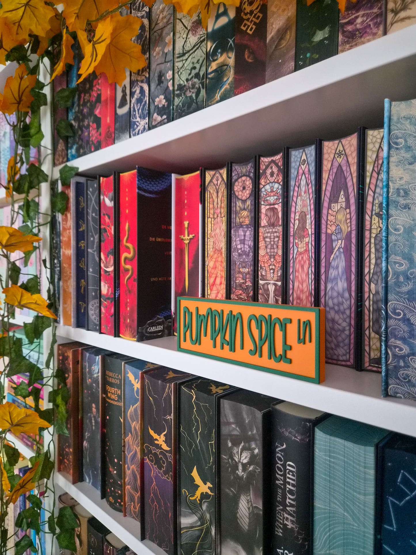 Pumpkin Spice Lane | Dekoration fürs Bücherregal | 3D-Druck