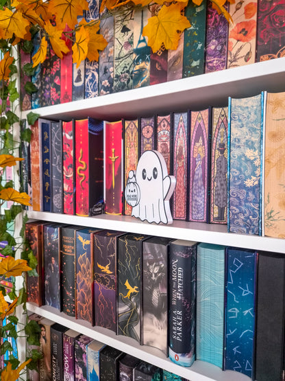 Bookish Boo Geist Aufsteller | Deko fürs Bücherregal | 3D-Druck