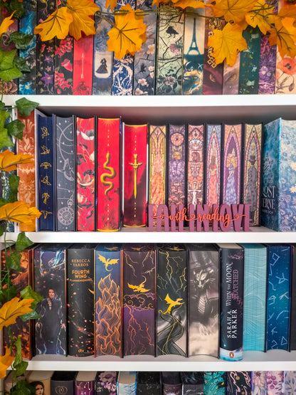 Fall in love with reading Schriftzug | Deko fürs Bücherregal | 3D-Druck