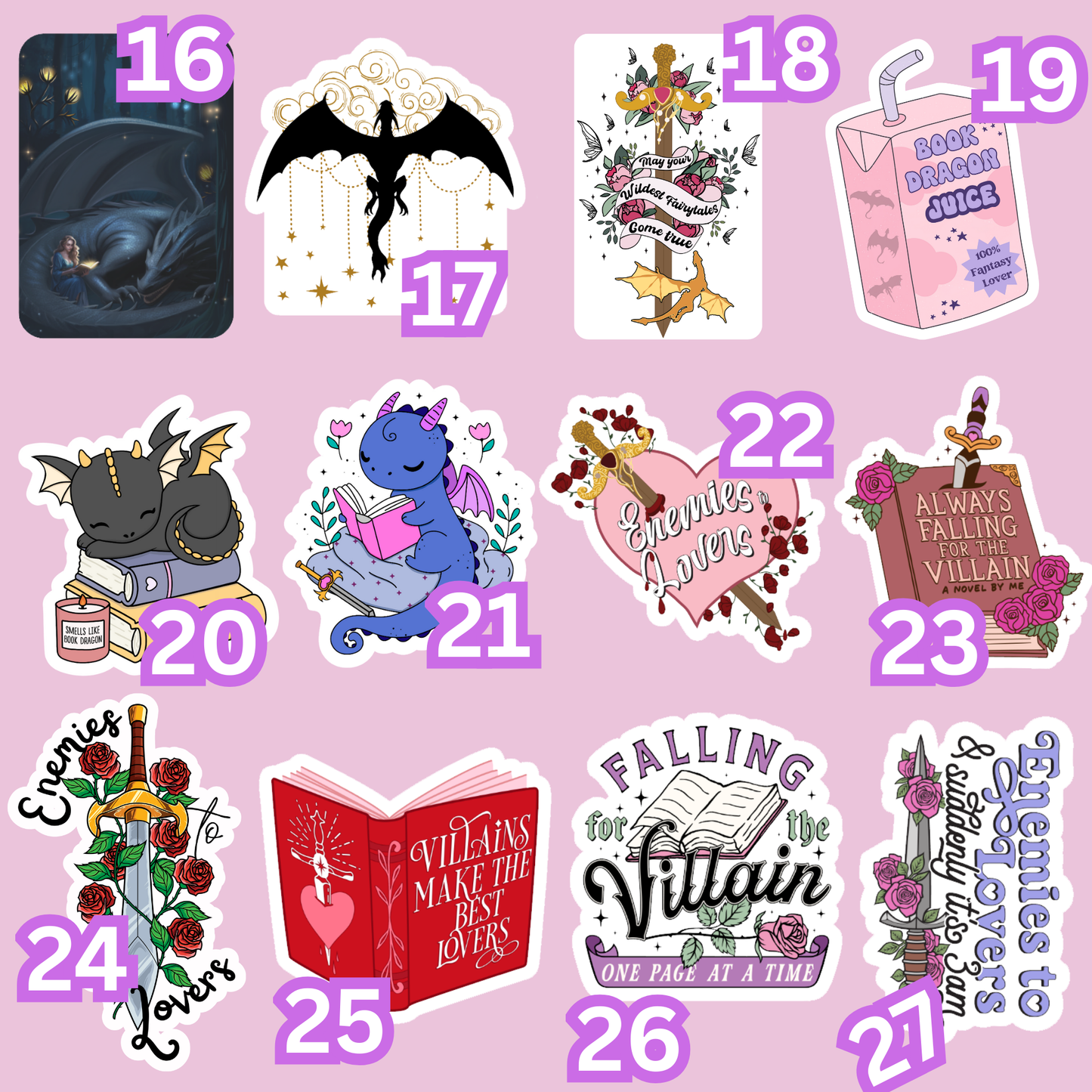 Create your own Sticker Bundle | Vinyl Sticker  | Stickers for book journal, notebook, e-reader and laptop
