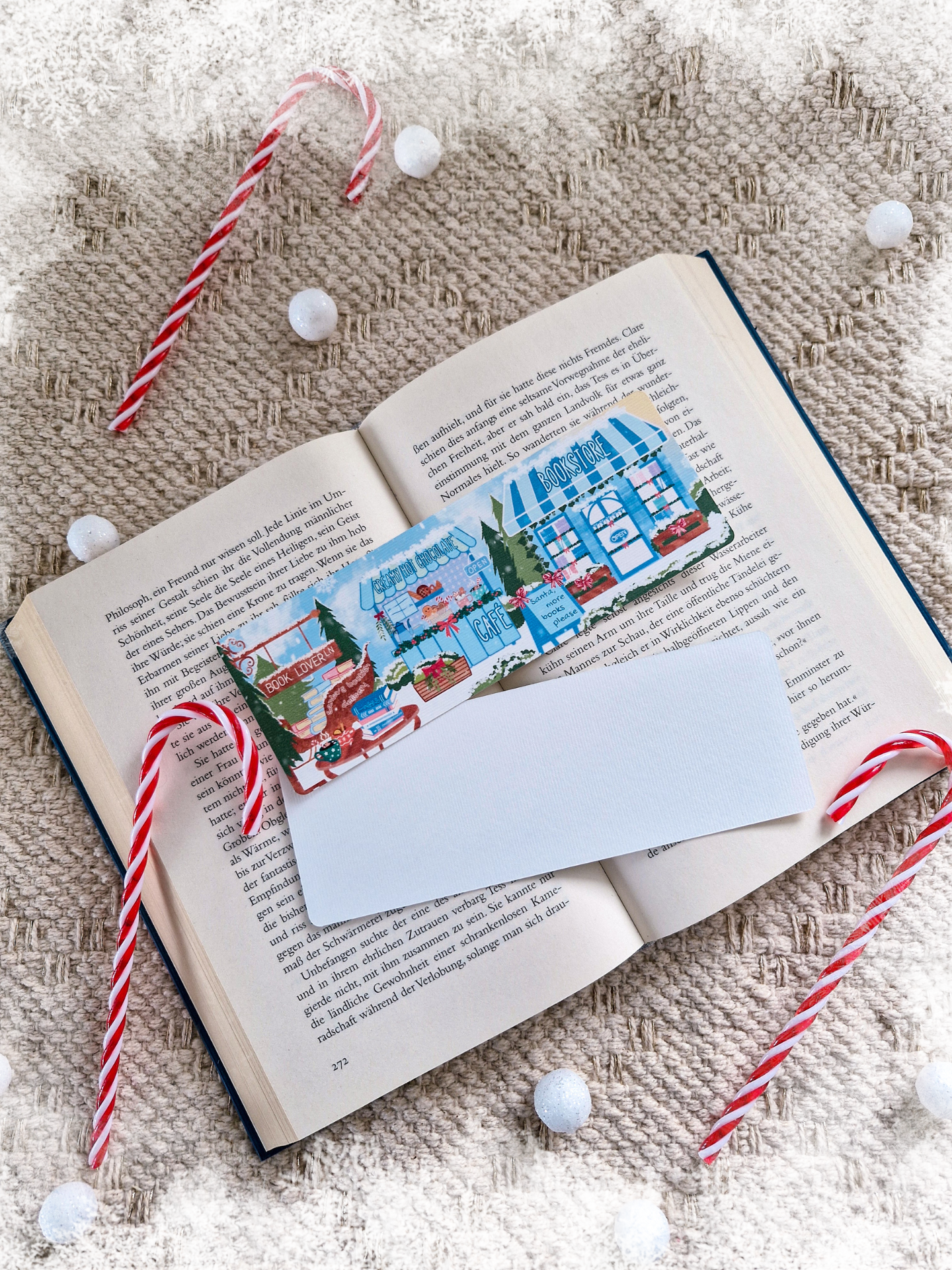 Lesezeichen Book Lover Lane Winter | Lesezeichen Winter & Weihnachten