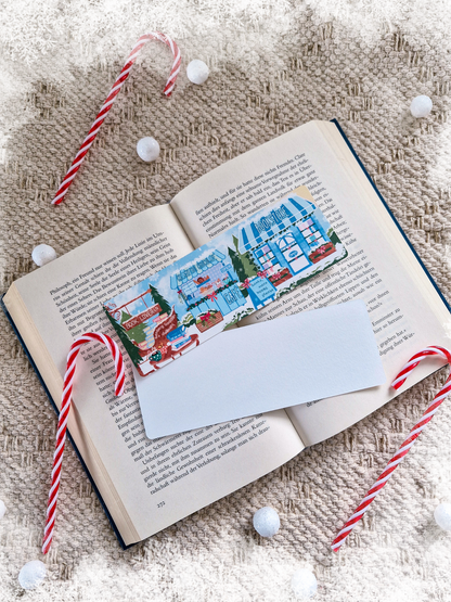 Lesezeichen Book Lover Lane Winter | Lesezeichen Winter & Weihnachten