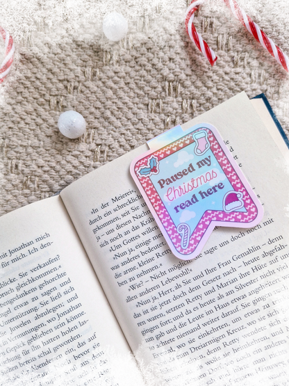 Magnetisches Lesezeichen - Christmas Read | Lesezeichen Winter & Weihnachten