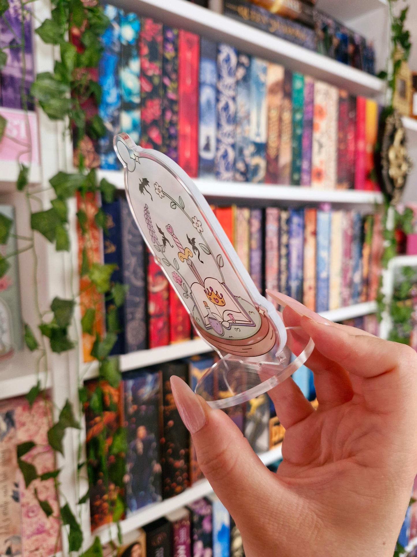 Bookish Acrylaufsteller | Deko fürs Bücherregal | Fantasy | Romance | Horror | Thriller | Smut