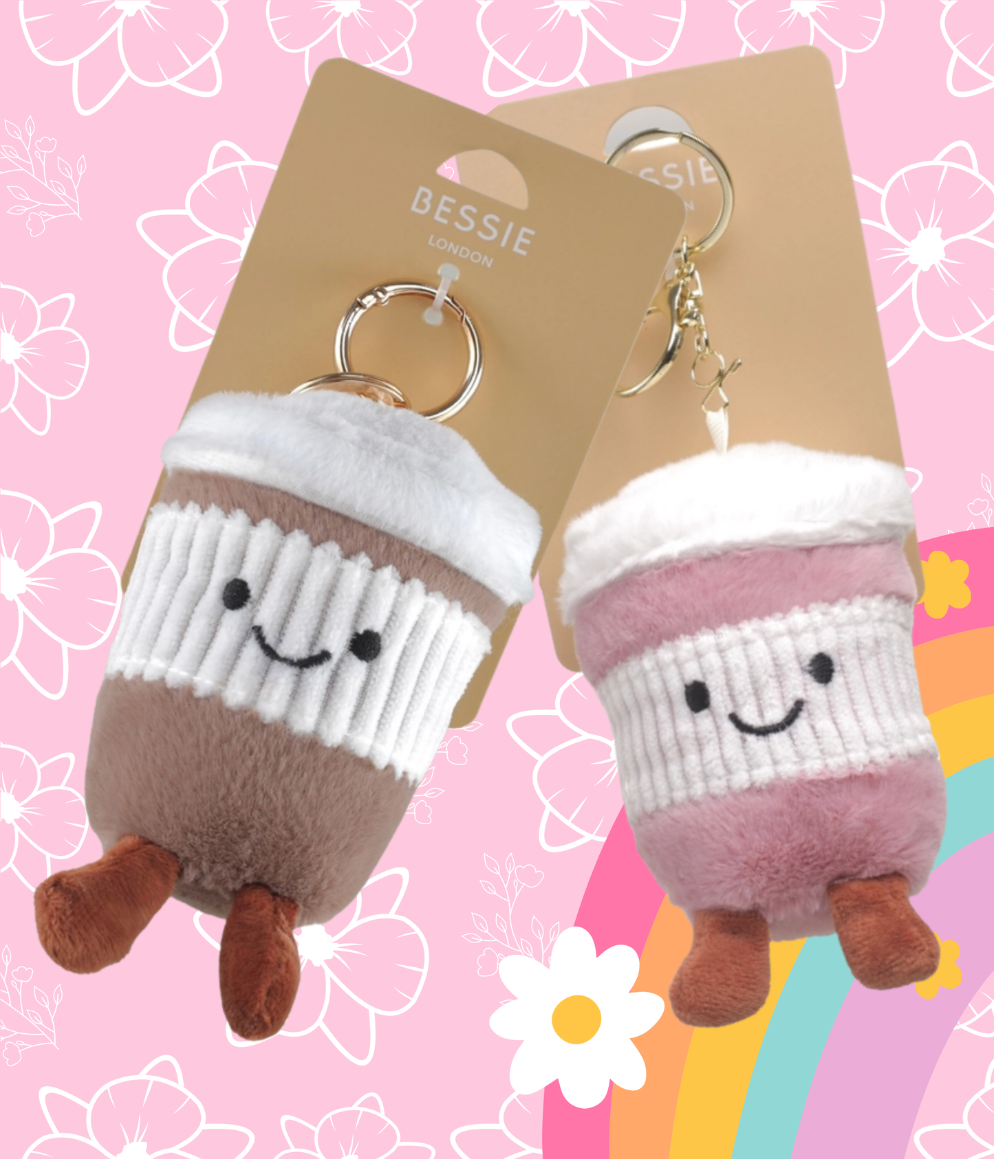 Bag Charm - Plüsch - Coffe Cup - Taschenanhänger